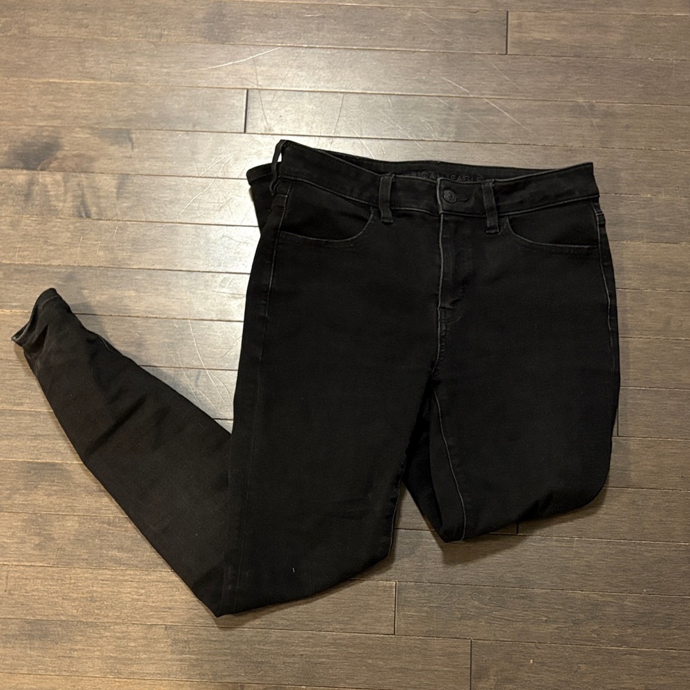 American Eagle Outfitters Women's Black Dream Stretch Skinny Jeans Size 6